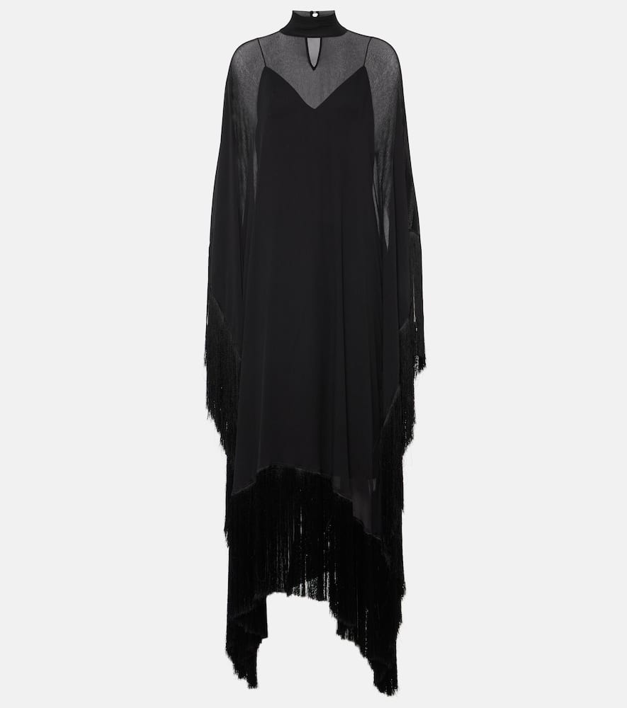 Mrs Ross Spirito fringed silk kaftan