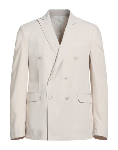 Man Blazer Beige Size 42 Polyester, Viscose, Elastane