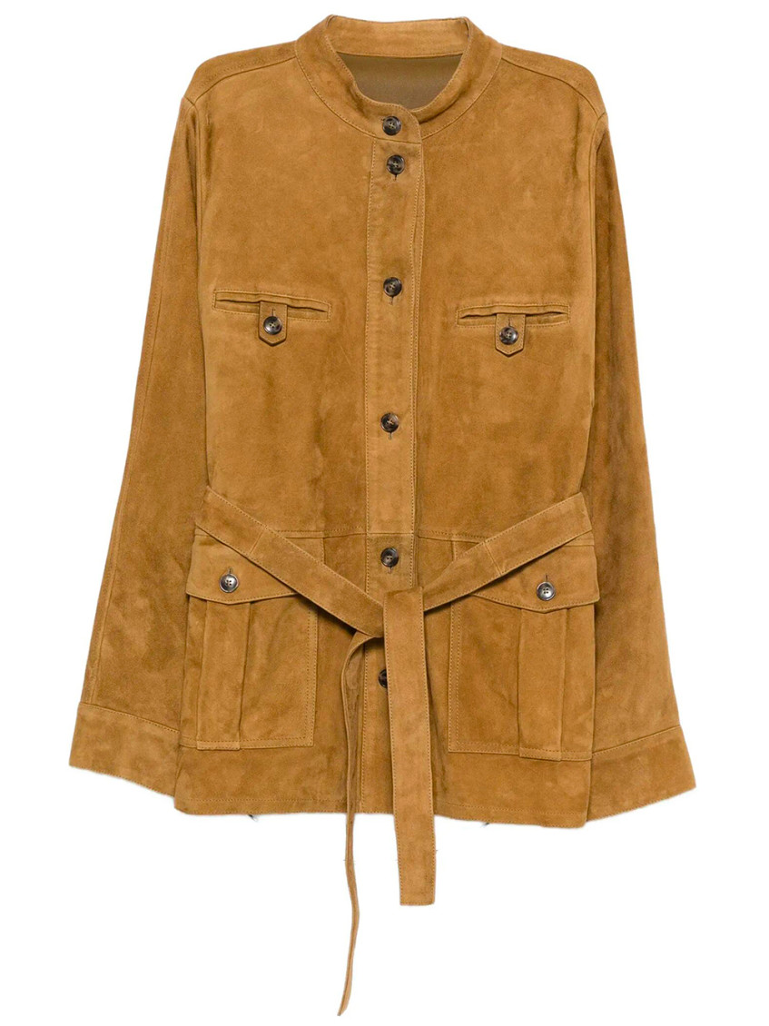 Mustard Mandarin Collar Jacket
