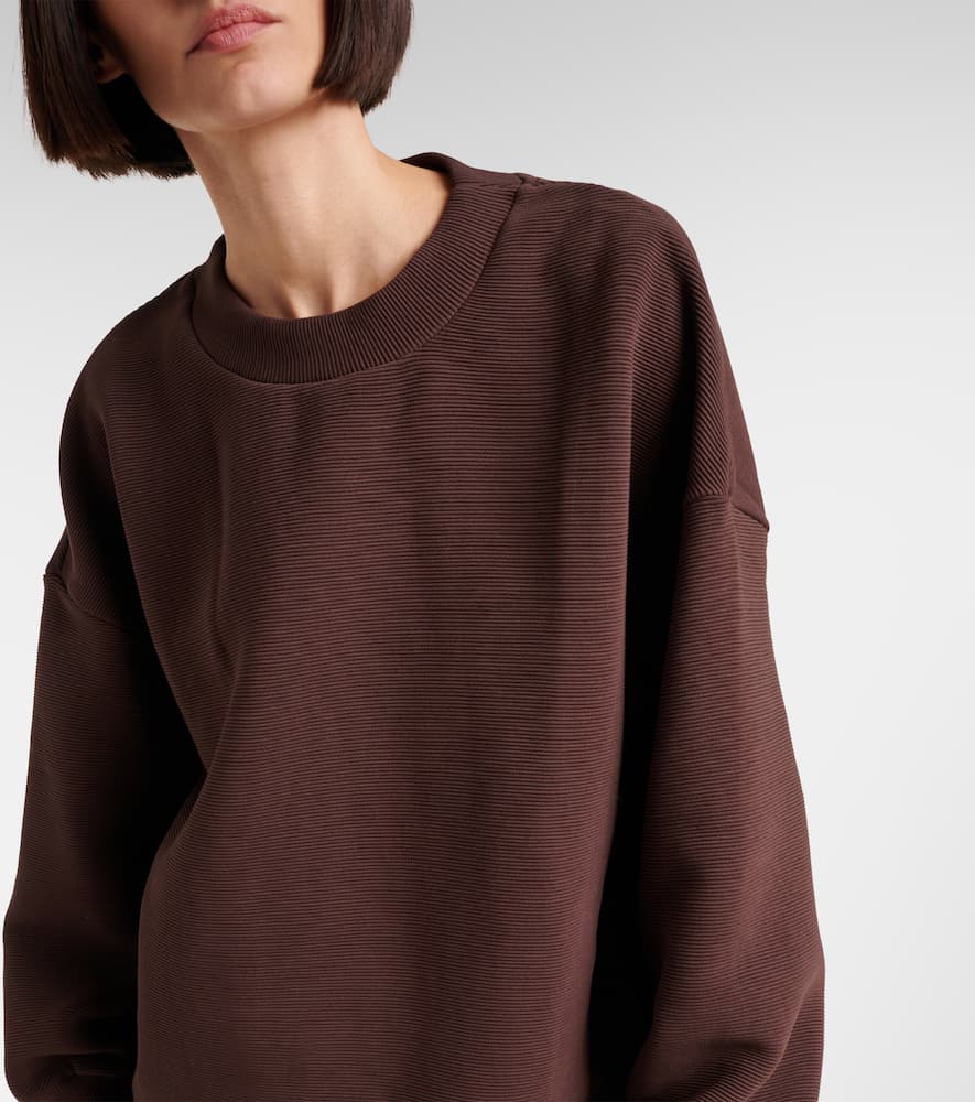 Mae cotton-blend ottoman sweatshirt