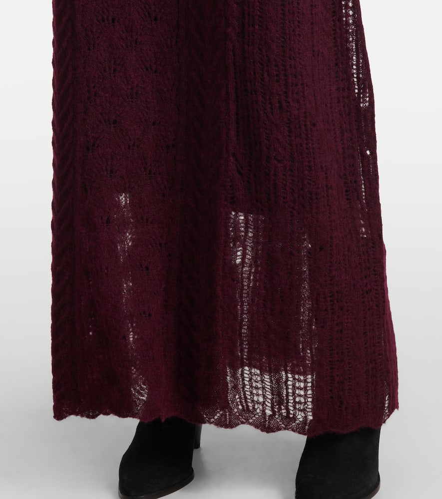 Kassia open-knit wool-blend maxi dress
