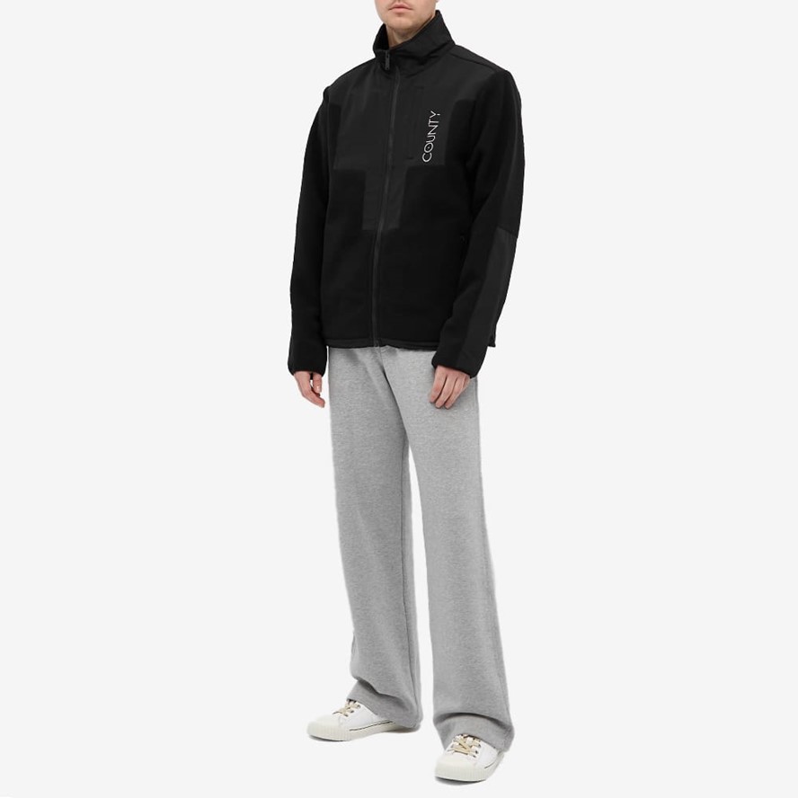 Logo Embroidered Zip-up Jacket