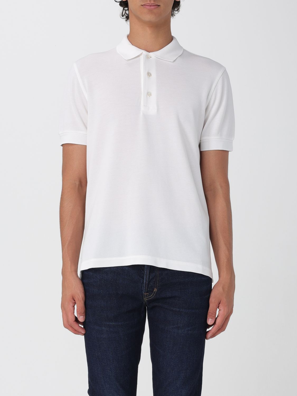 Polo Shirt Men color White
