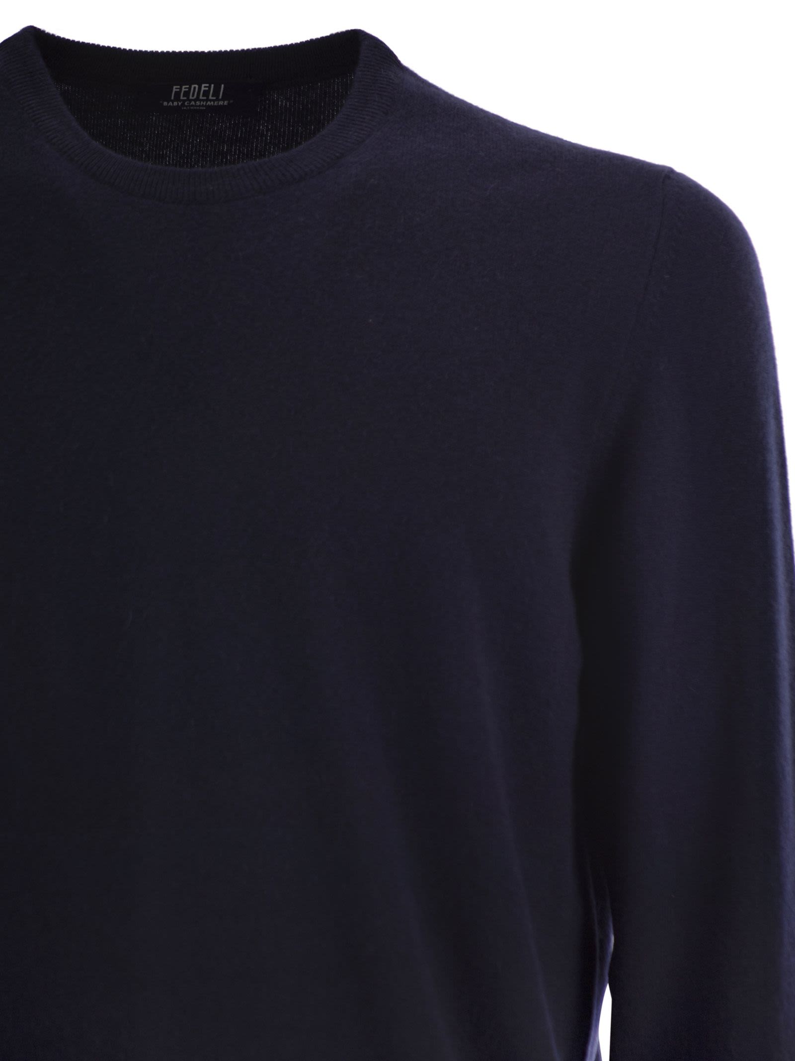 Fedeli Argentina Baby Cashmere Crew Neck Sweater