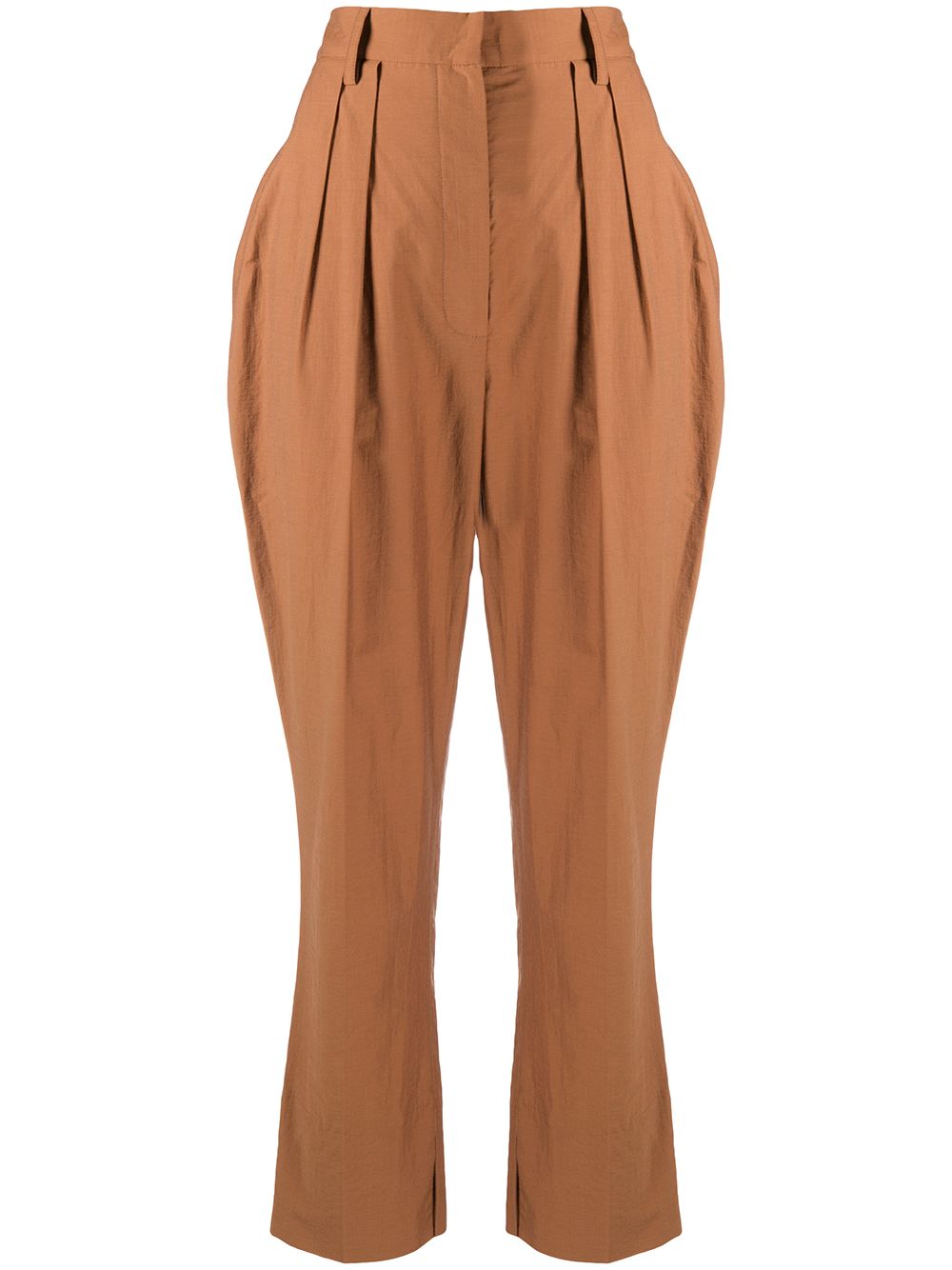Reya cropped trousers - Brown