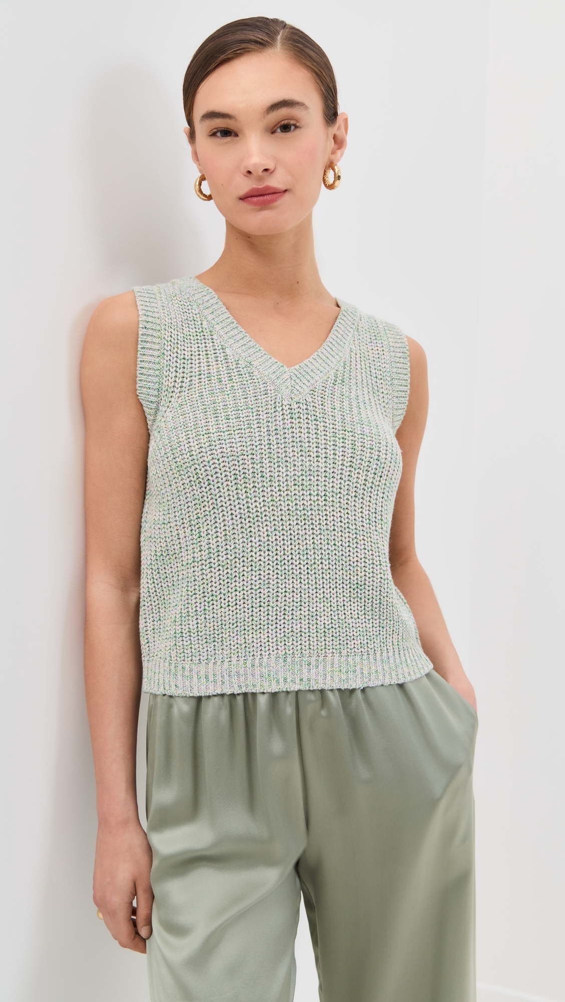 Sablyn Lili V Neck Tank Shell Multi 