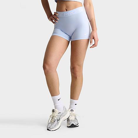 Women's Pro Mid-Rise 3" Biker Shorts in Hydrogen Blue/White