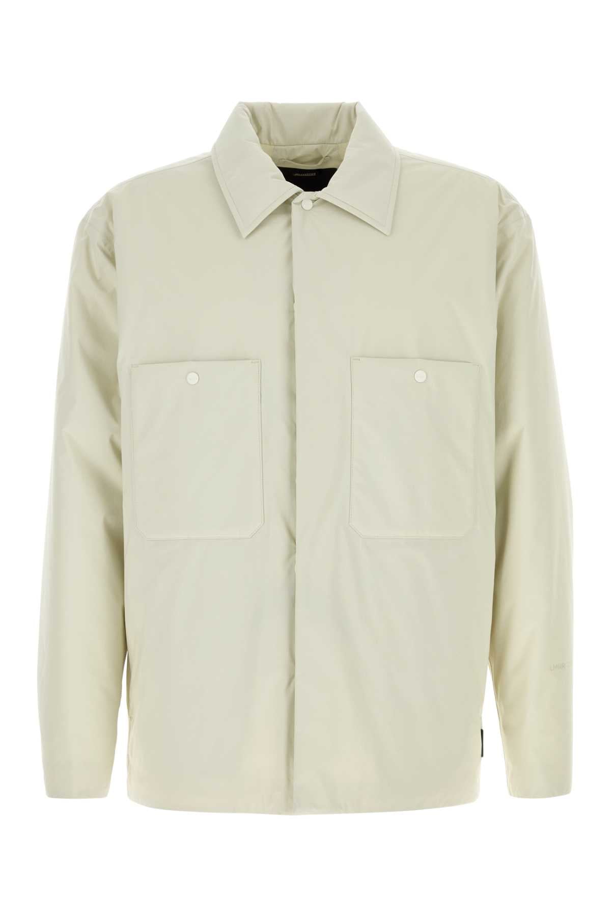 Nylon Padded Jacket — Beige