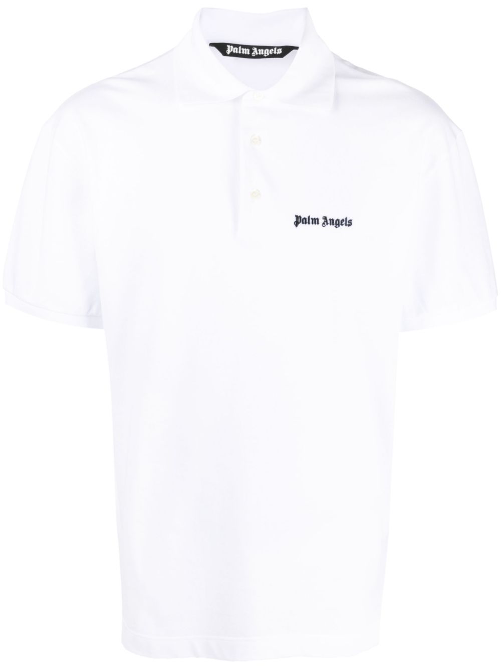 Logo-embroidered polo shirt - White