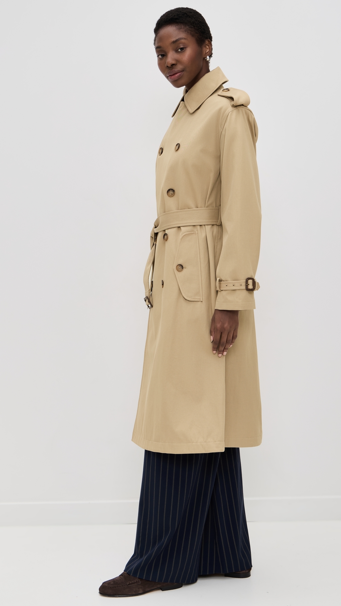 Cotton Twill Trench Coat Surrey Tan