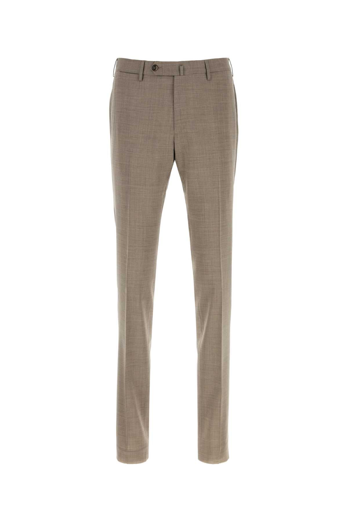 Stretch Wool Trousers — Beige