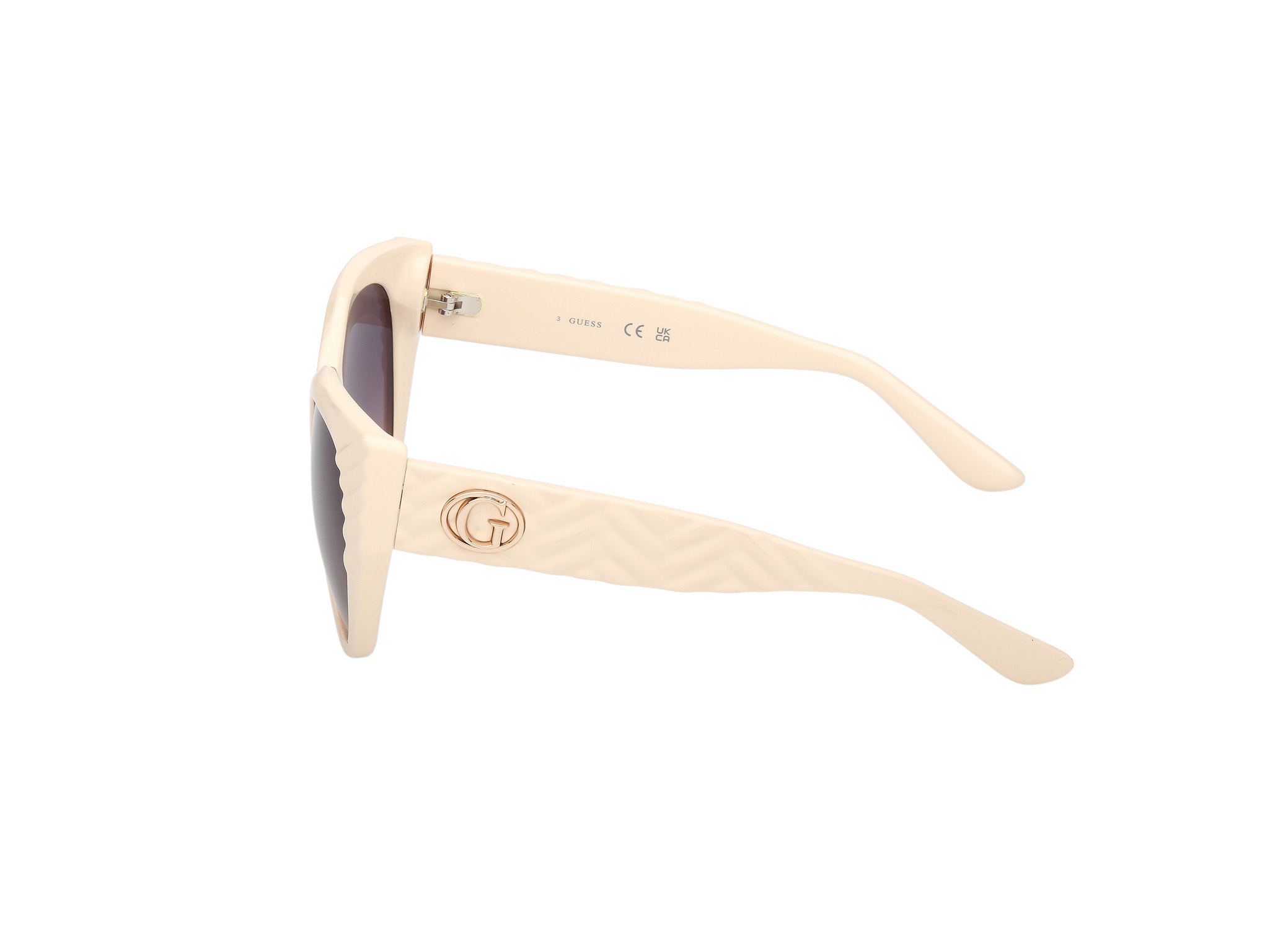 Guess Mujer Guess GU00255 25Z Gafas de sol Inyectado Marfil Violeta Cat Eye Norma