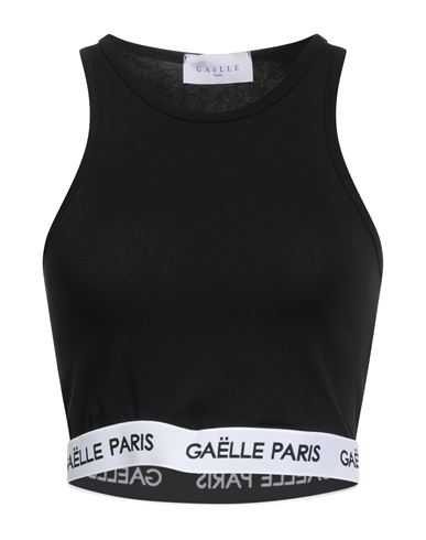 Woman Top Black Size 2 Cotton, Elastane