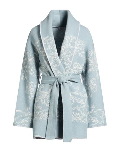 Platinum Woman Cardigan Light blue Size XS Cashmere