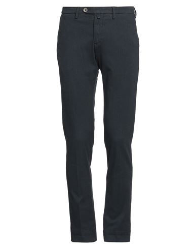 Man Pants Navy Size 34 Cotton, Polyester, Viscose, Elastane