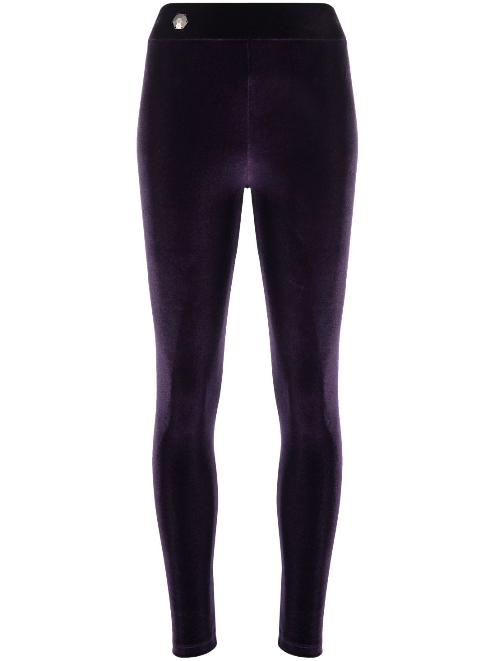 Basic velvet leggings - Purple