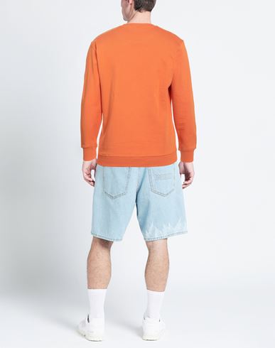 Man Sweatshirt Orange Size XXL Cotton