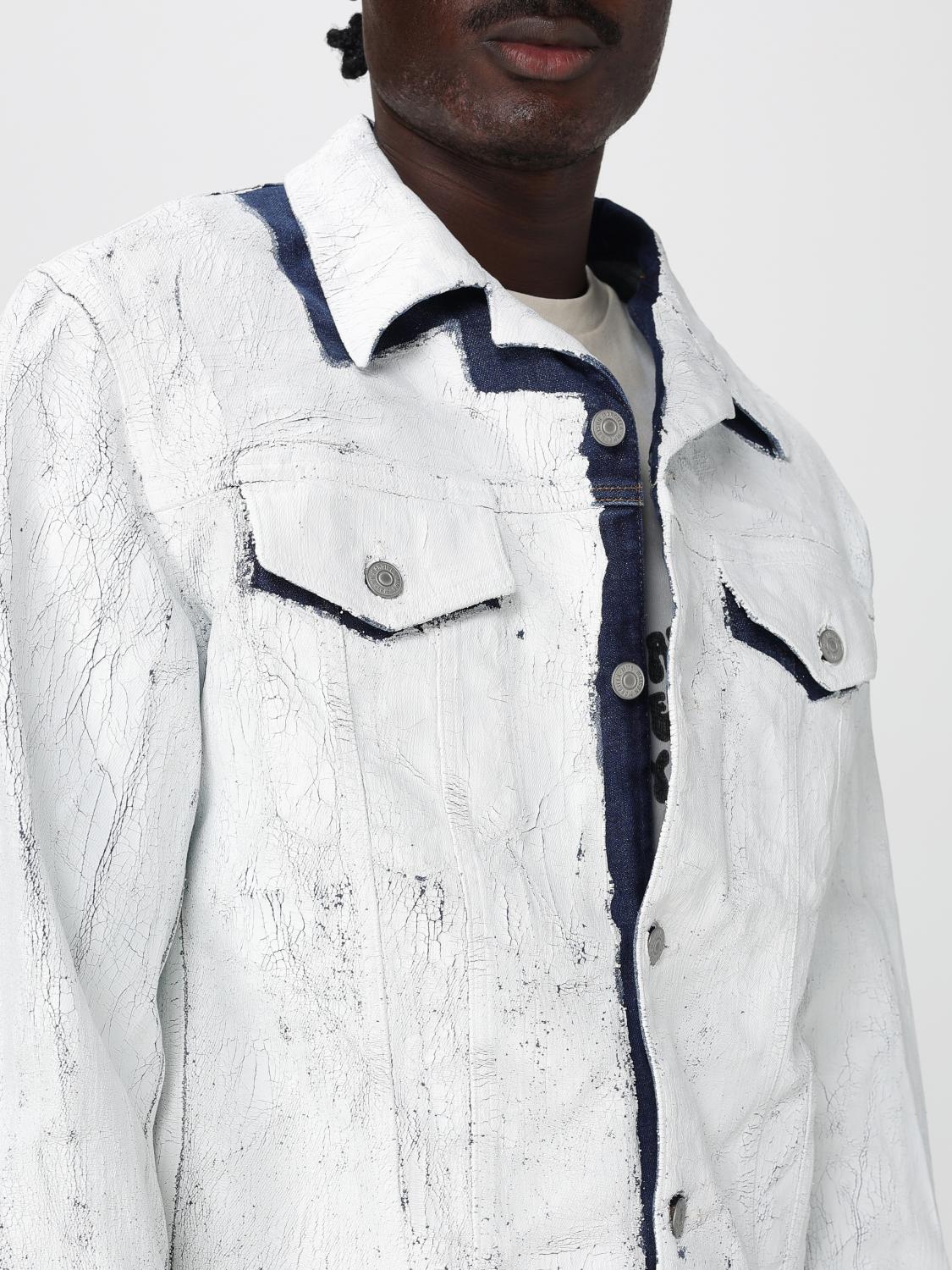 MM6 Maison Margiela coated denim jacket - White