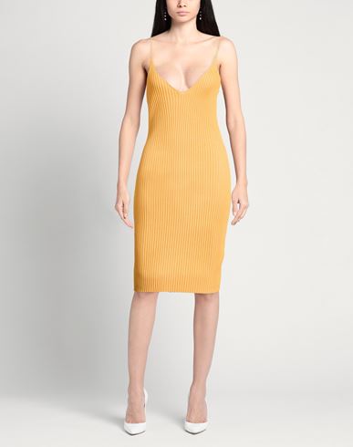 Woman Midi dress Marigold Size M Viscose, Polyamide