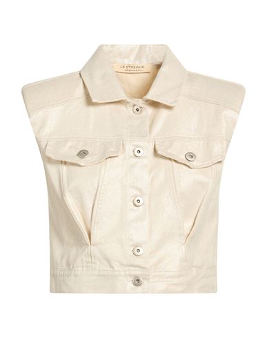 Woman Denim outerwear Ivory Size M Cotton