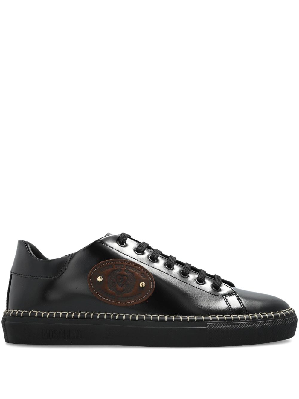 Logo-embossed trainers - Black