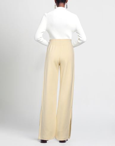 Woman Pants Pastel yellow Size L Polyester, Elastane