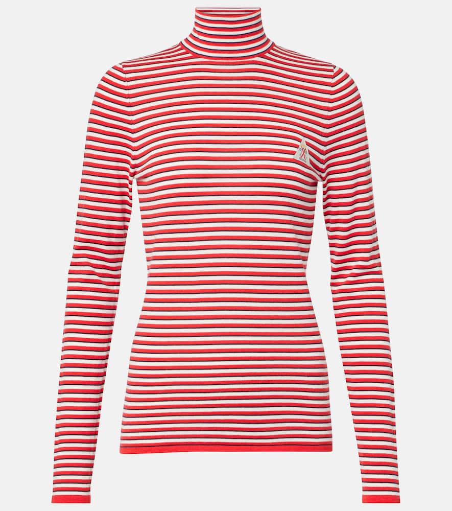 Raie striped cotton turtleneck top