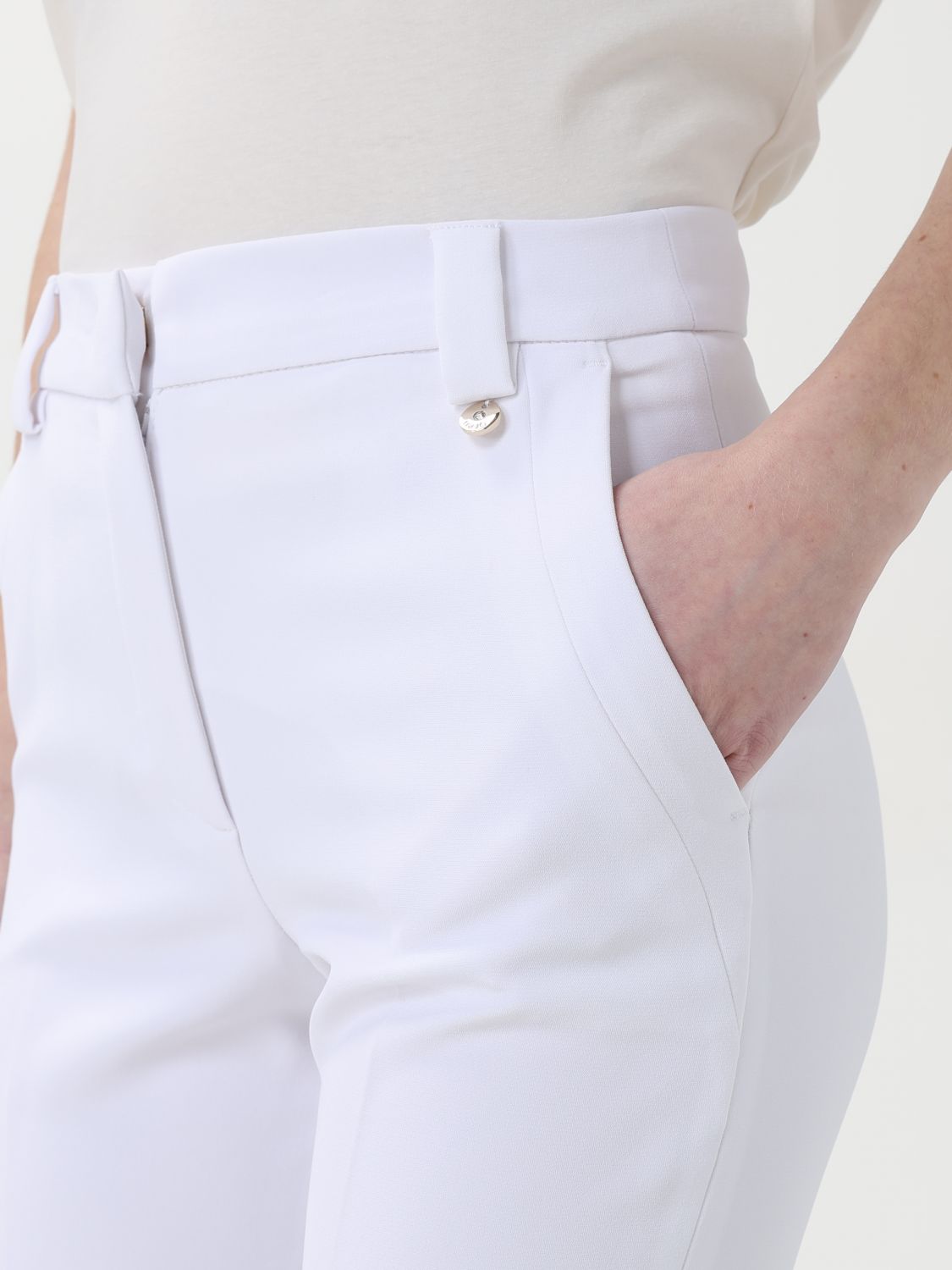 Pants LIU JO Woman color White