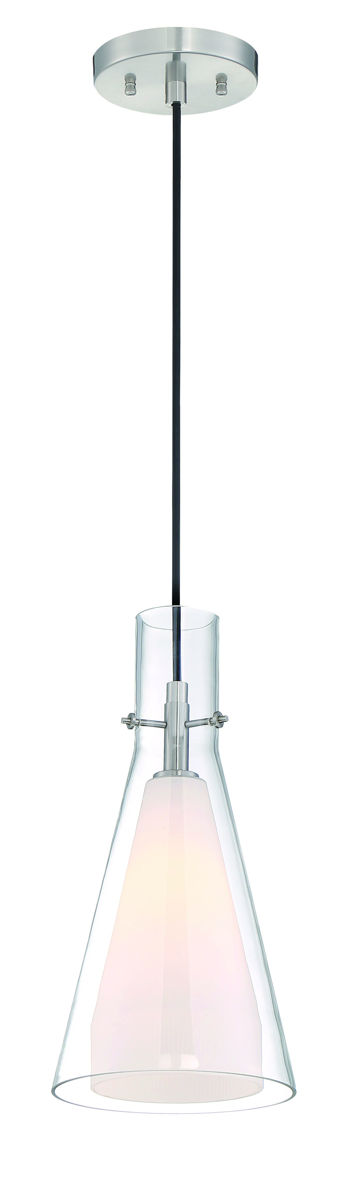 George Kovacs Taper 7" Pendant Light in Brushed Nicke