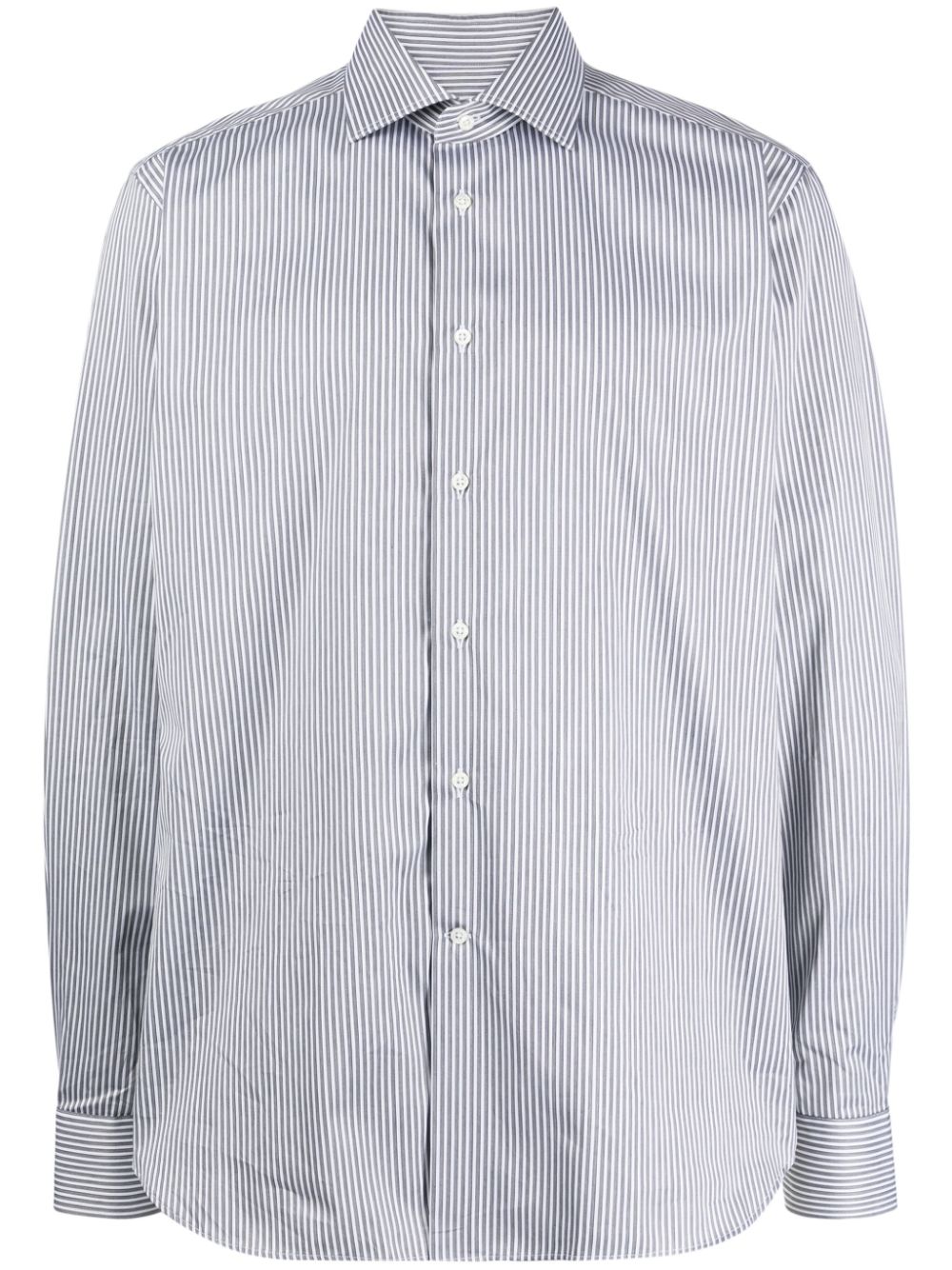 Striped cotton shirt - Grey