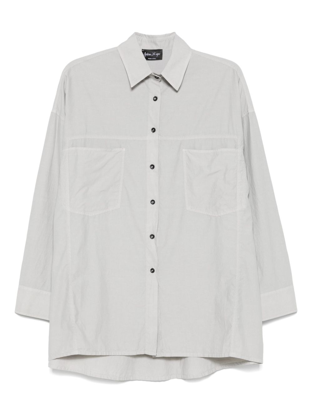 Andrea Ya'aqov long sleeve shirt dress - Grey