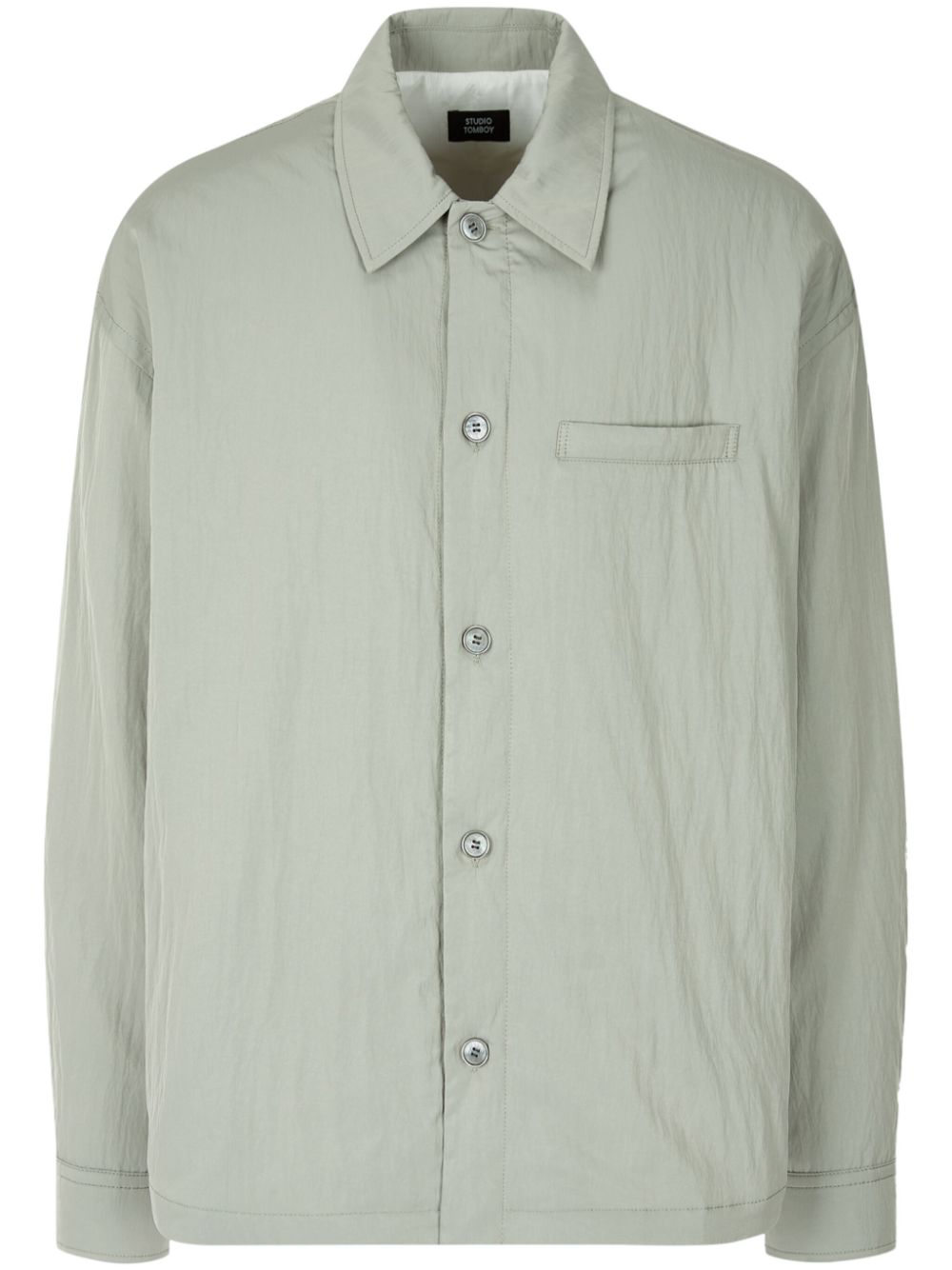 Padded shirt jacket - Green