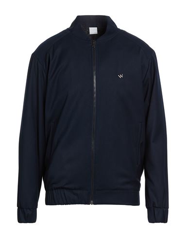 Man Jacket Midnight blue Size M Polyester, Viscose, Lyocell