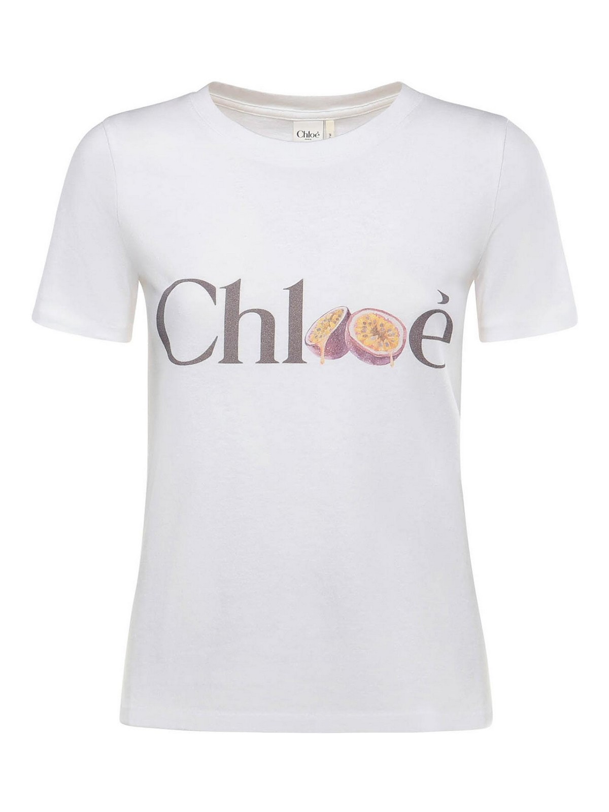 Cotton Jersey T-Shirt With Logo