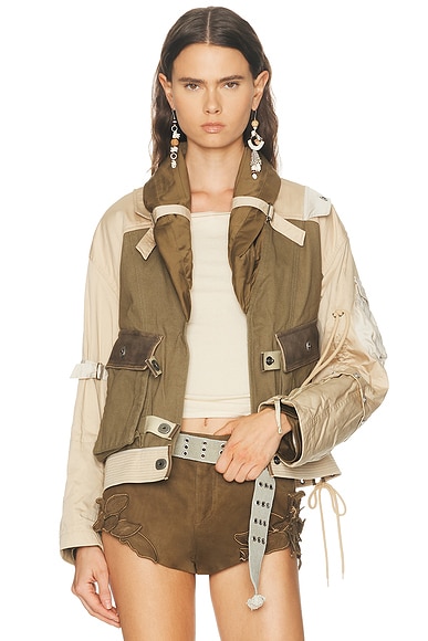 Isabel Marant Julissa Jacket in Khaki - Army,Beige. 40 also