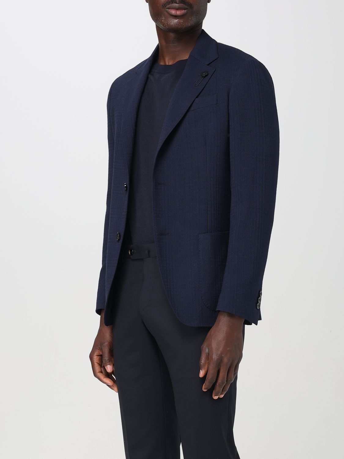 Blazer LARDINI Men color Navy