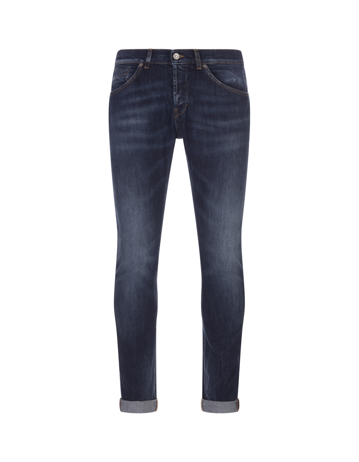 Dondup George Skinny Jeans In Stretch Denim - Blå Dondup George Skinny Jeans In Stretch Denim - Blå