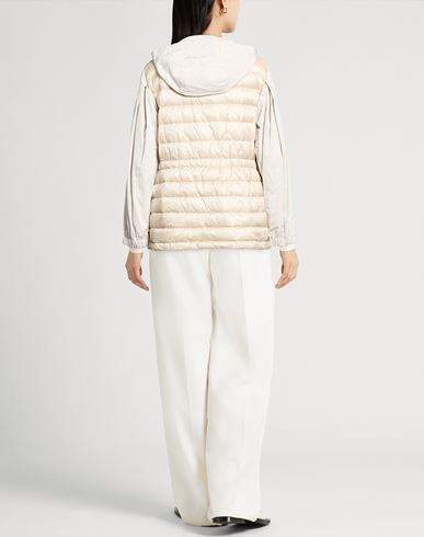 Woman Puffer Beige Size 6 Nylon, Polyester