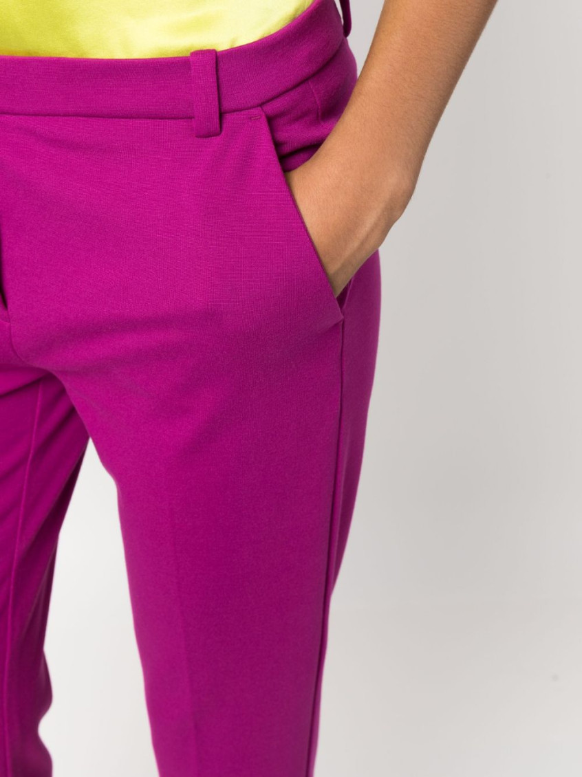 Mid-rise tailored trousers - Purple