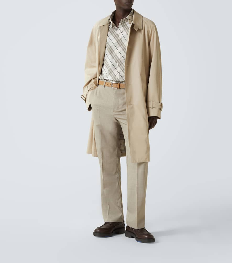 Check cotton overshirt