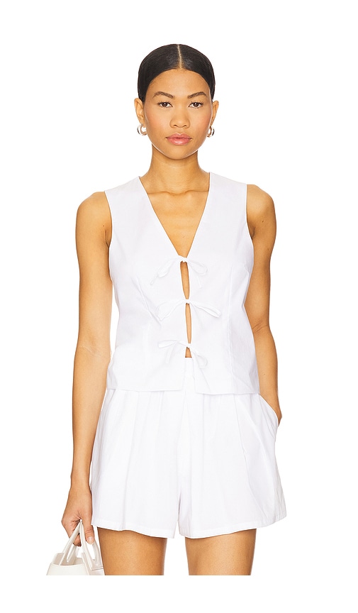 Steve Madden TOP SANS MANCHES ALIZA en White.  XL. Also en L