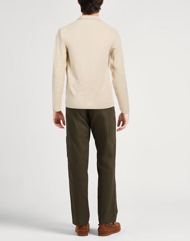 Man Blazer Beige Size 42 Cotton, Acrylic