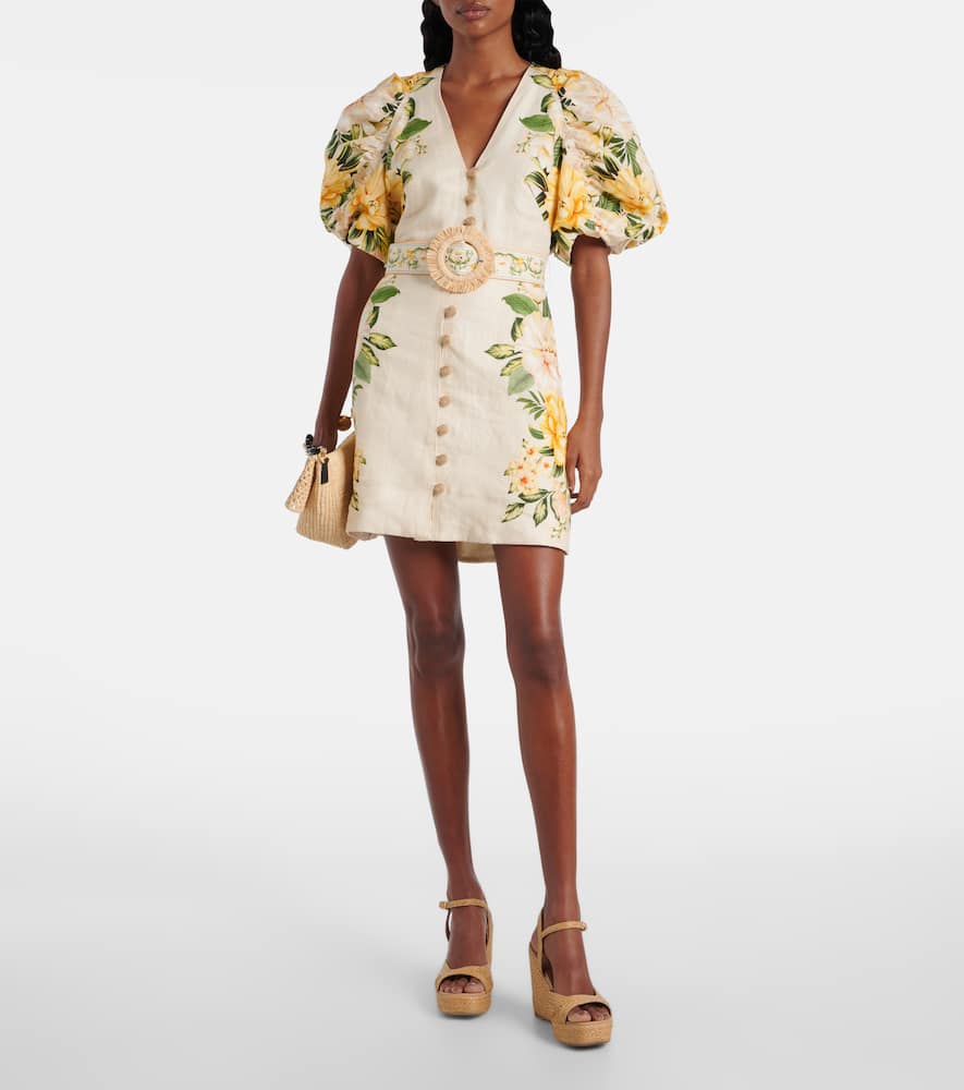 Souliers Martinez Summer raffia espadrille wedges