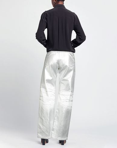 Woman Jeans Silver Size 30 Cotton