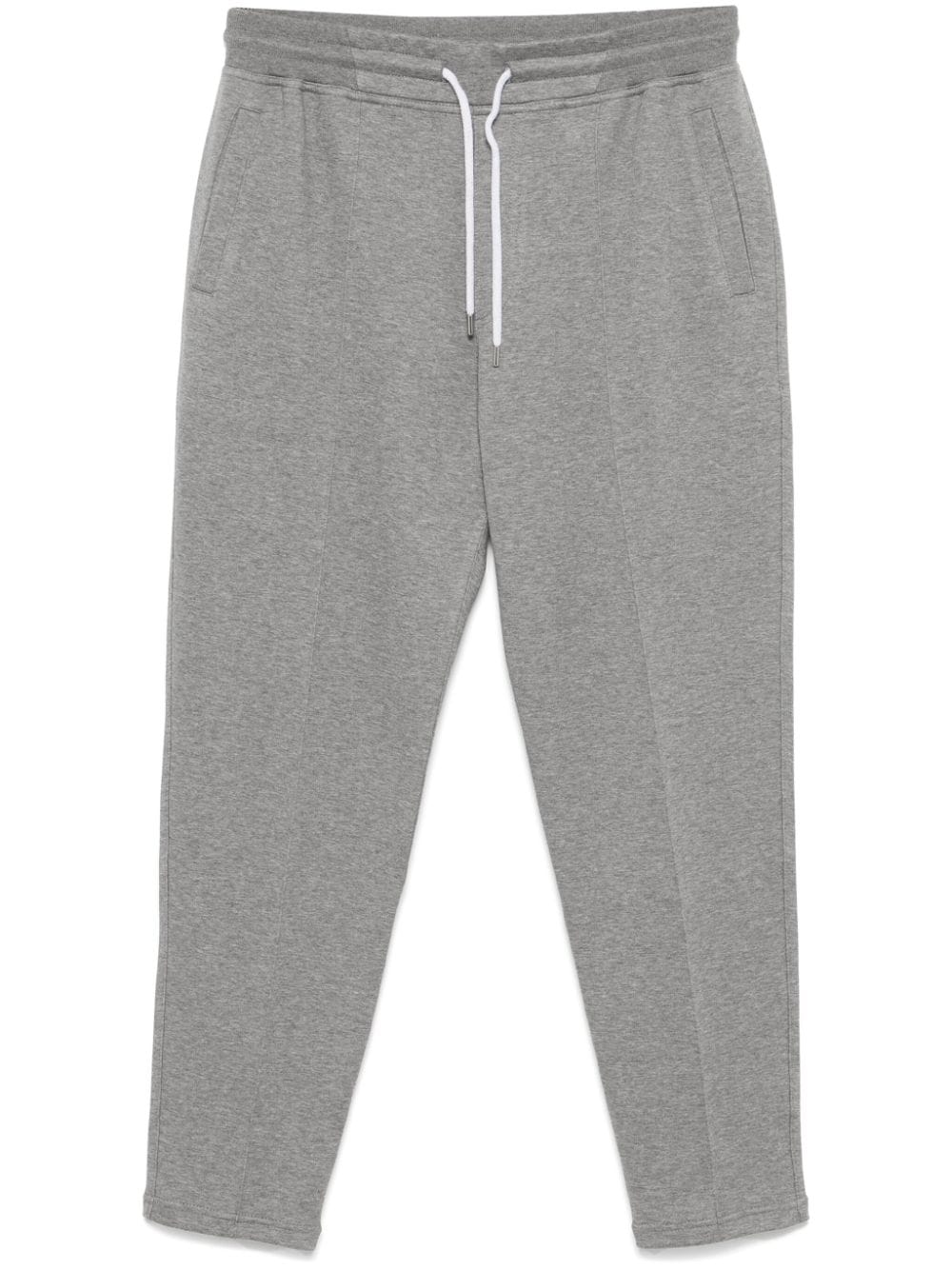 Cotton-Silk Blend Joggers — grey
