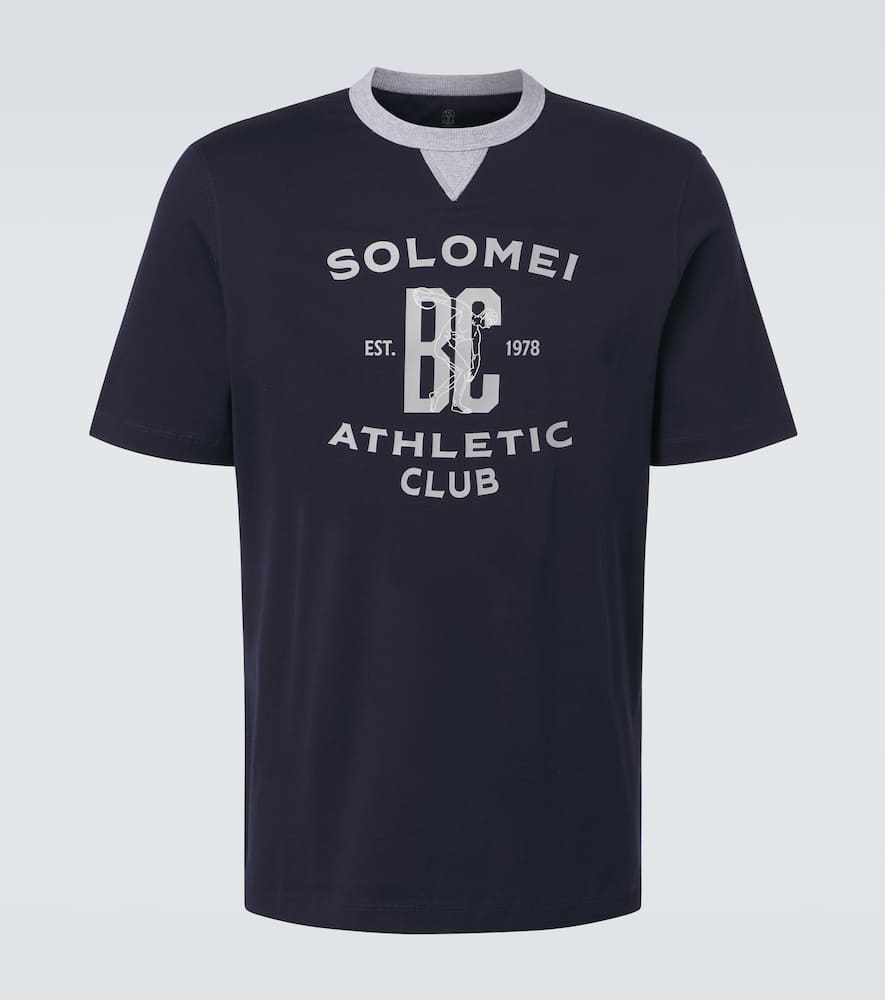 Printed cotton jersey T-shirt