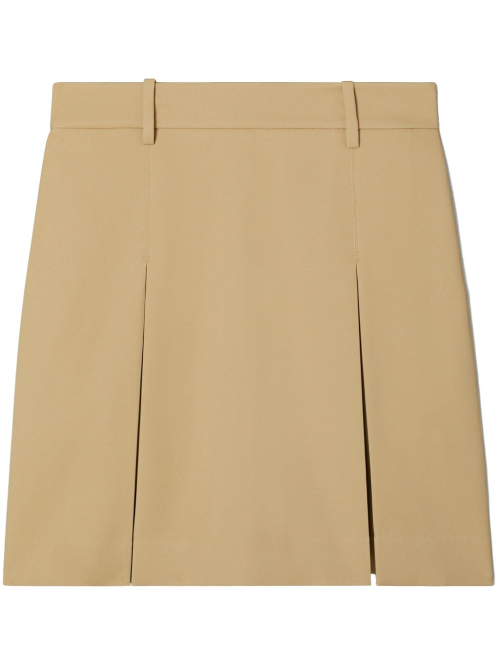 Pleated golf miniskirt - Neutrals