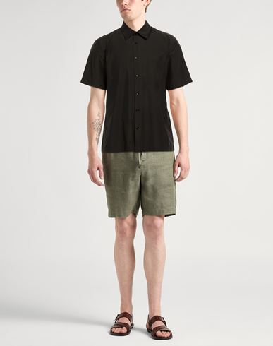 Man Shirt Black Size M Cotton, Nylon