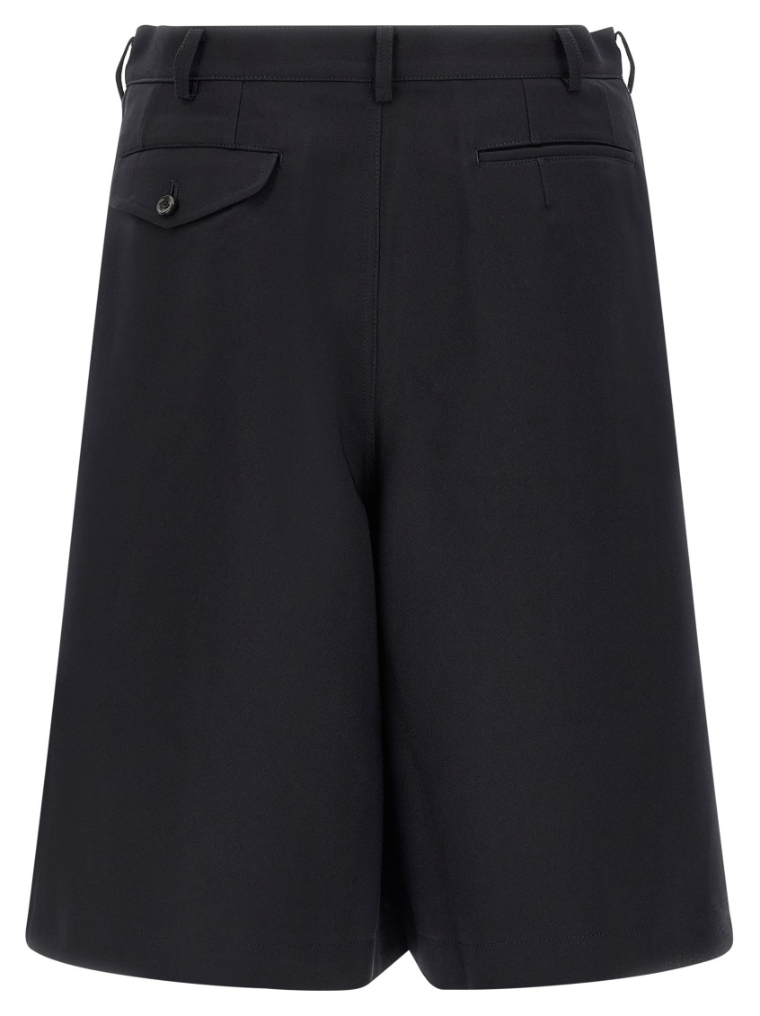 Blue Zip Bermuda Shorts