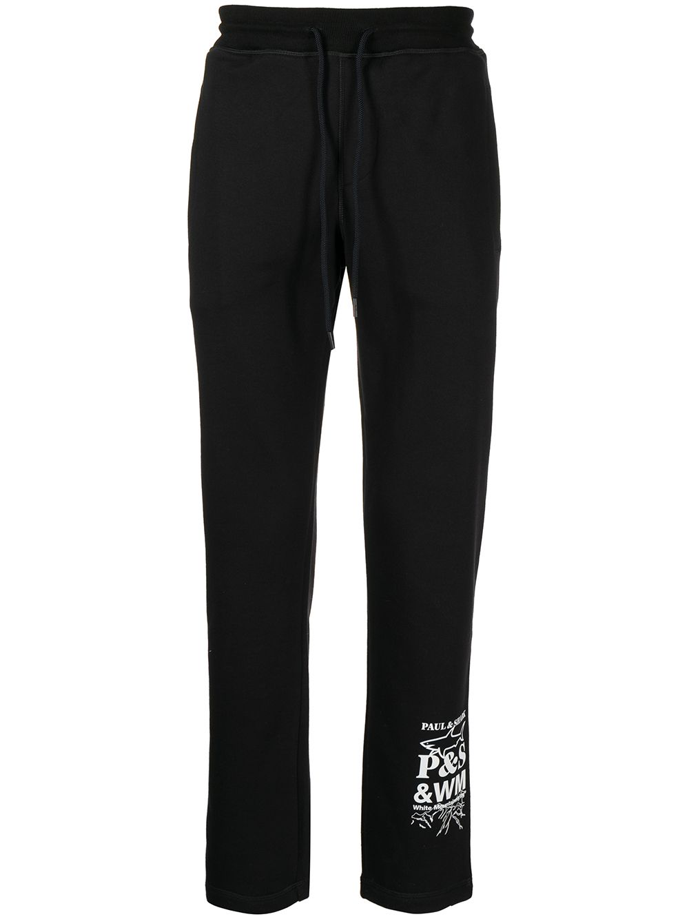 Logo-print cotton sweatpants - Black